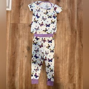 Popoki Pajamas “Butterfly Pride” 2-Piece Bamboo Pajama Set – 18–24 Months – GUC